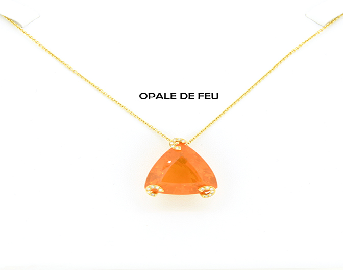 Pendentif Opale de Feu